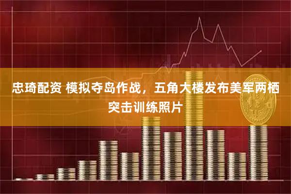 忠琦配资 模拟夺岛作战，五角大楼发布美军两栖突击训练照片