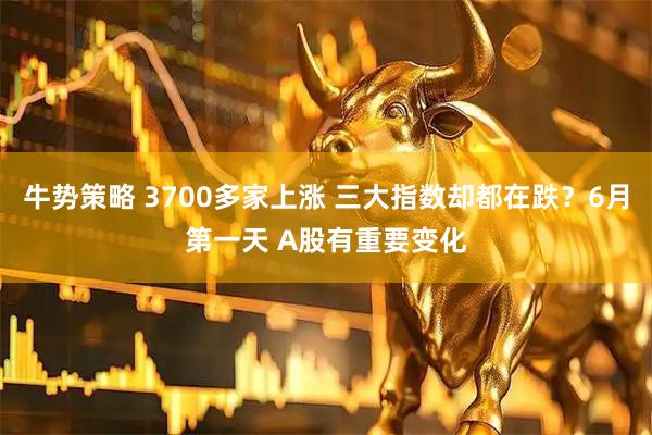 牛势策略 3700多家上涨 三大指数却都在跌？6月第一天 A股有重要变化